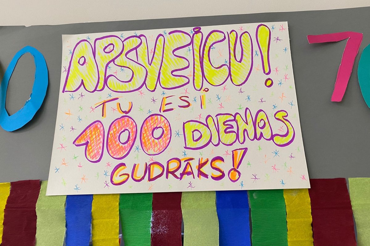 1.klašu skolēni atzīmēja 100. skolas dienu!