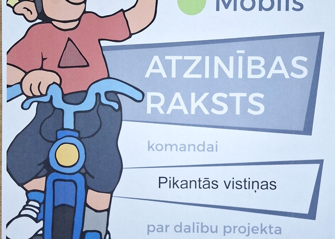 7.d klases komanda piedalās CSDD mācību projektā