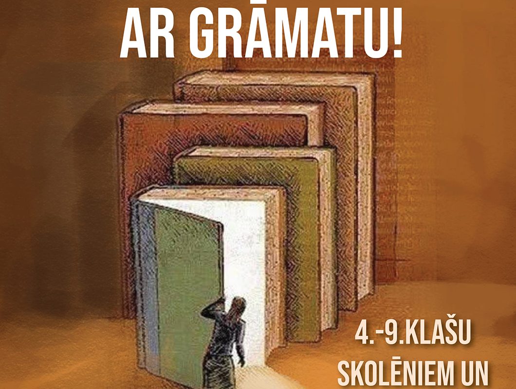 “Aklais randiņš ar grāmatu” – plakāts