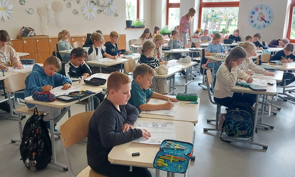 Mācību stunda kopā ar grāmatu autori