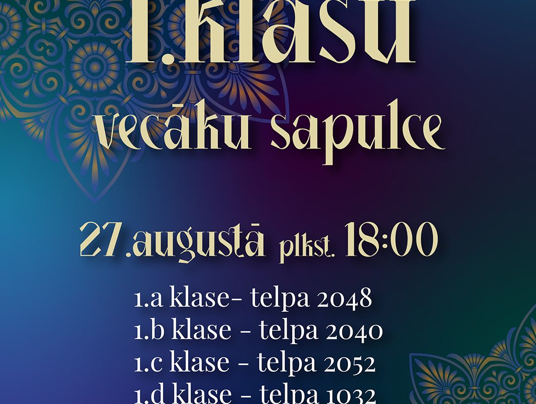 1.klašu vecāku sapulces