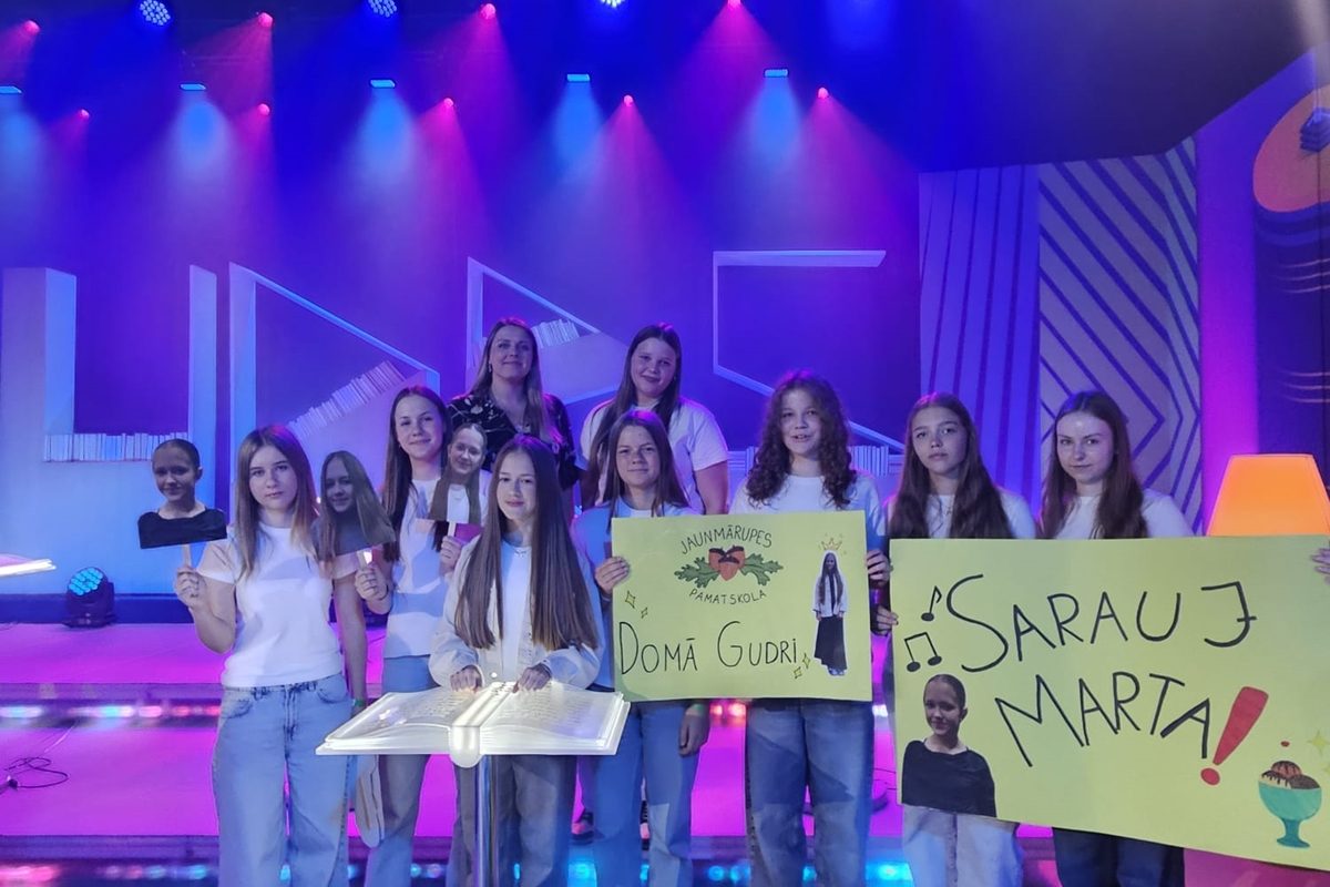 Marta Mūrniece no 8. klases piedalās “Gudrs, vēl gudrāks”