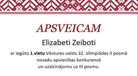 Valsts Vēstures olimpiādes II kārtas rezultāti