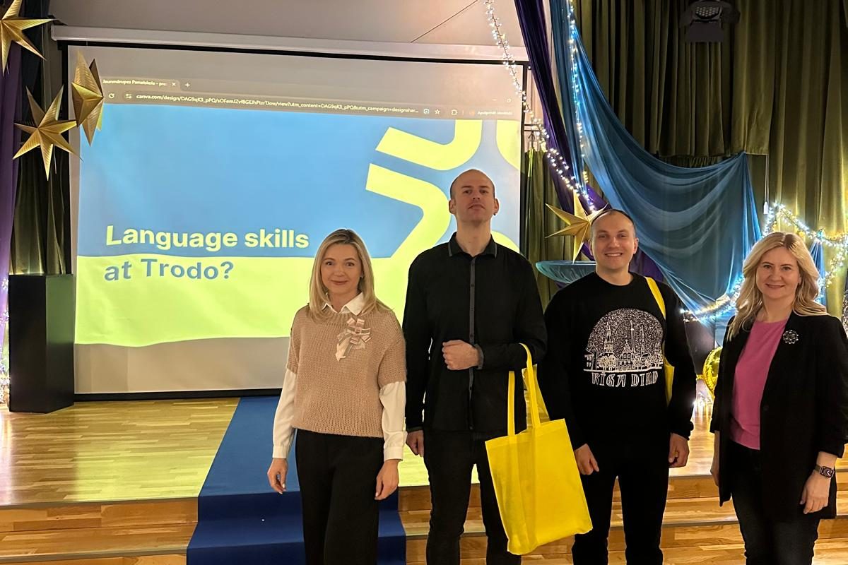 9.klases skolēni tiekas ar SIA “TRODO” pārstāvjiem