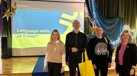 9.klases skolēni tiekas ar SIA “TRODO” pārstāvjiem