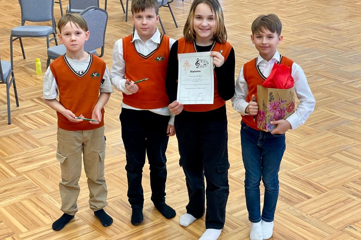 3.klašu skolēni piedalās jaunrades pasākumā “Skaņu mežs”