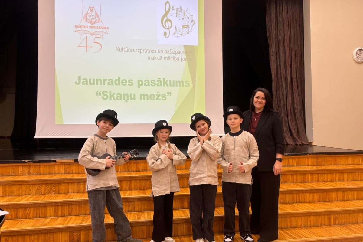 4.klašu skolēni piedalās jaunrades pasākumā “Skaņu mežs”
