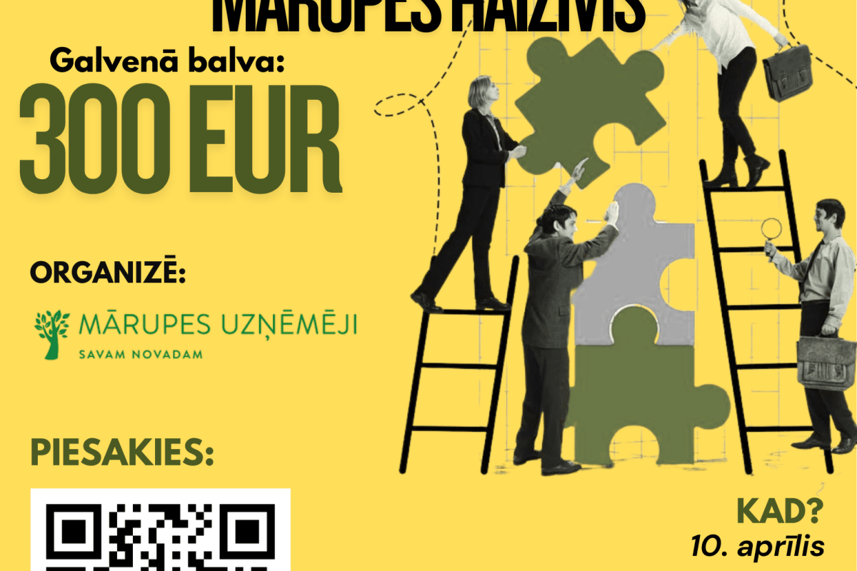 Hakatons “Mārupes haizivis – izstrādā biznesa ideju Mārupei” 7.-9.klasēm