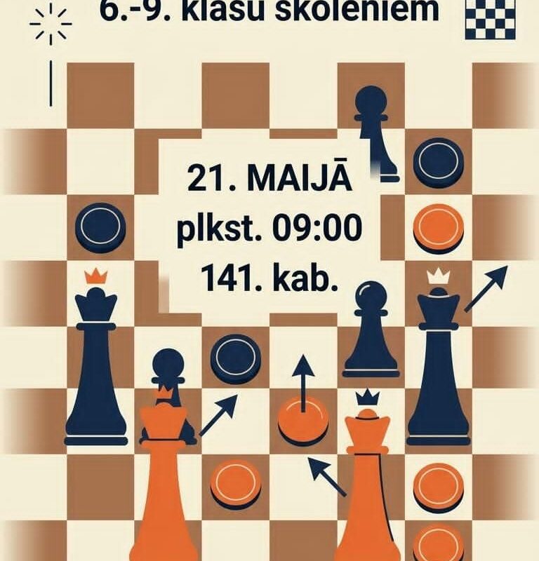 Dambretes turnīrs 6.-9. klasēm