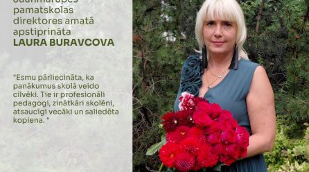 Skolas direktore – Laura Buravcova!
