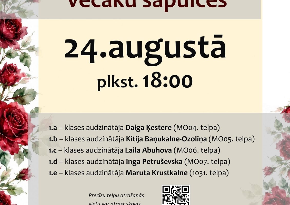 1.klašu skolēnu vecāku sapulces