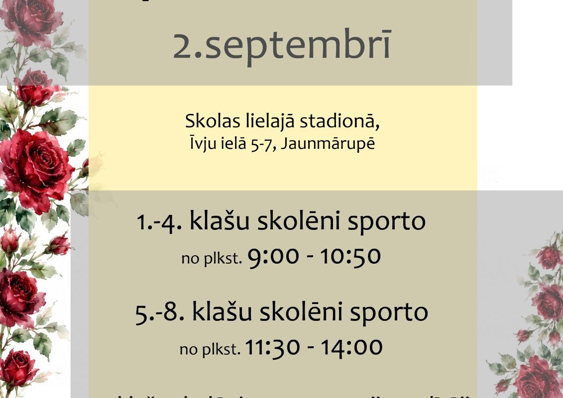 2.septembra Sporta diena
