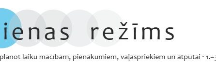 Interaktīvs metodiskais materiāls “Dienas režīms”