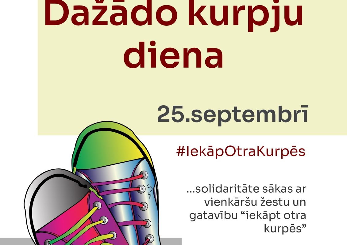 Tematiskā diena “Dažādo kurpju diena – 2026”