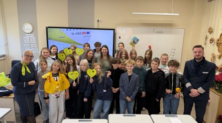 Karjeras nedēļa – 5.b klases skolēni Karjeras nedēļā iepazīst aviācijas profesijas