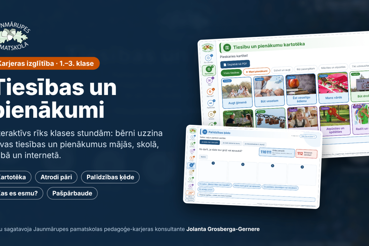 Interaktīvs metodiskais materiāls “Tiesības un pienākumi”