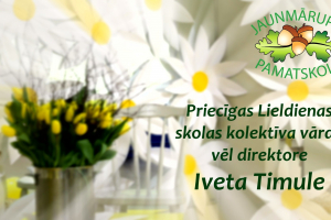 Skolas kolektīvs vēl Priecīgas Lieldienas!