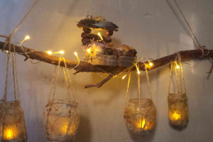 Dizains un mājturība gaismas instalācijas