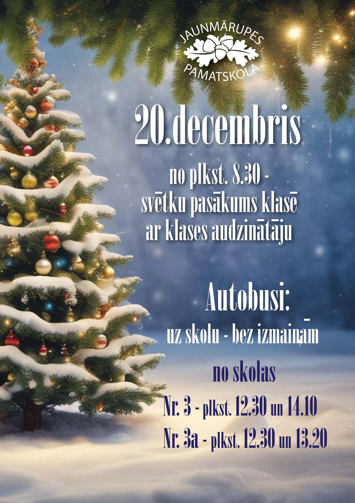 Pirmssvētku diena skolā