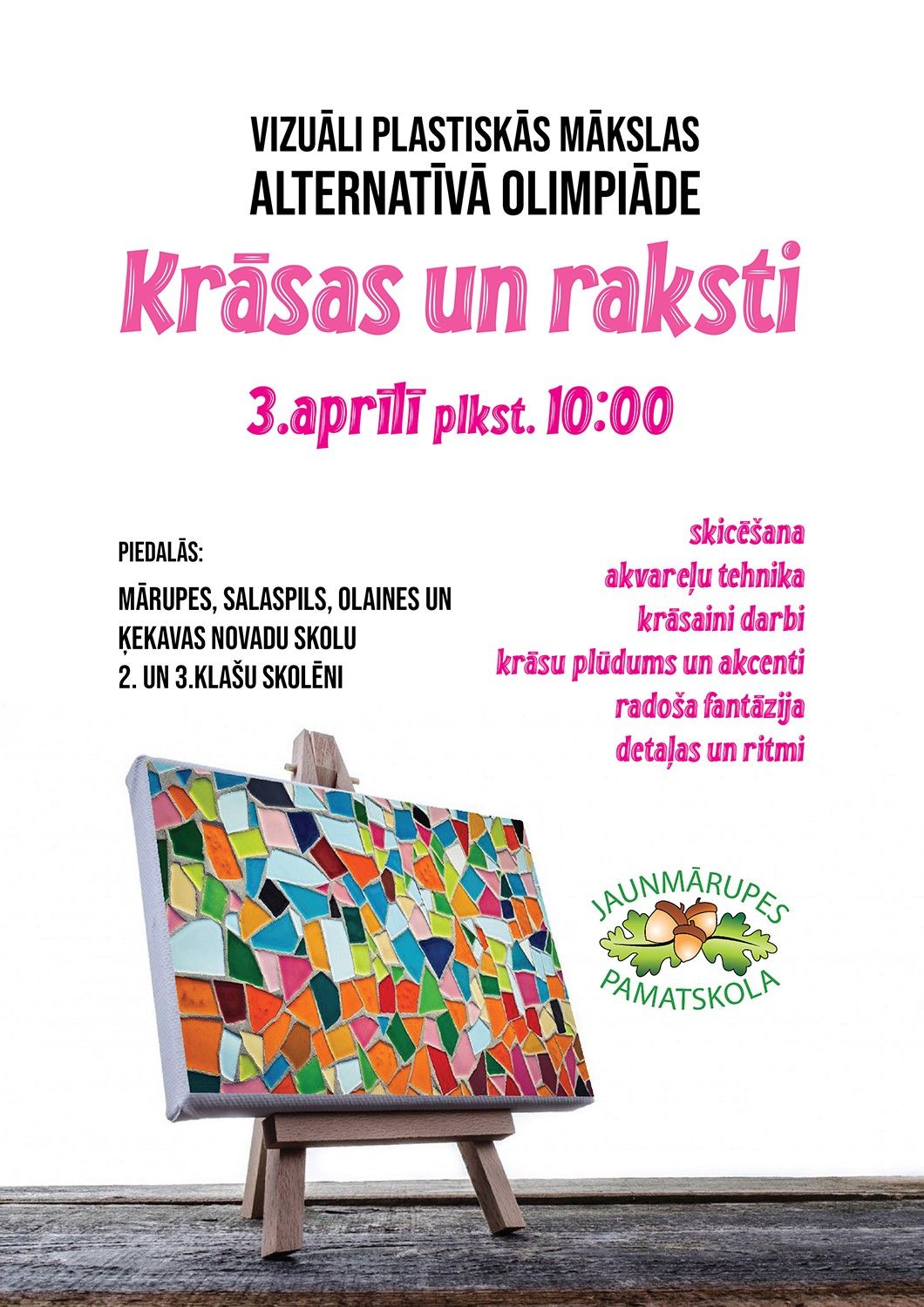 Vizuāli plastiskās mākslas alternatīvā olimpiāde 2.-3.klasēm