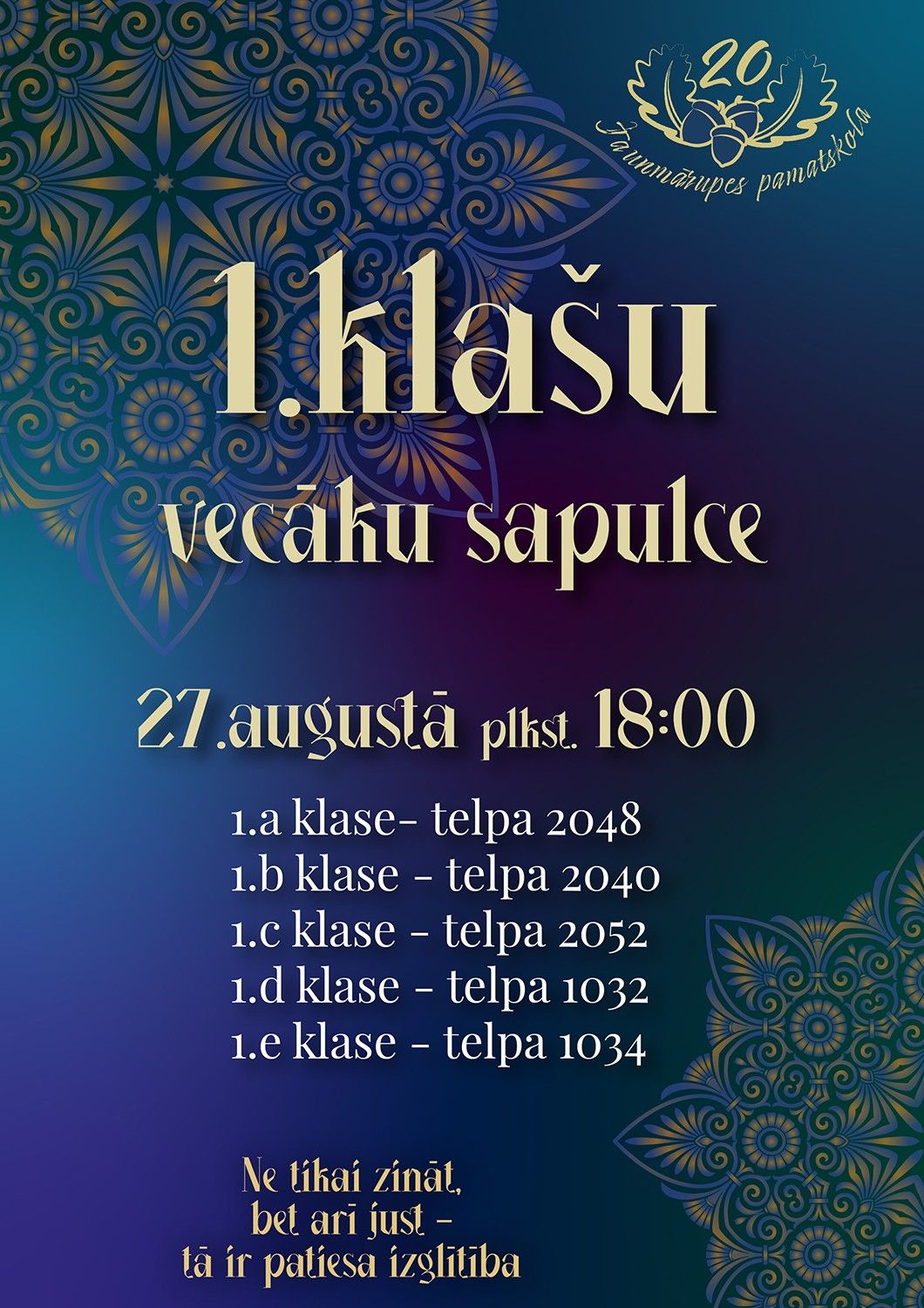 1.klašu vecāku sapulces