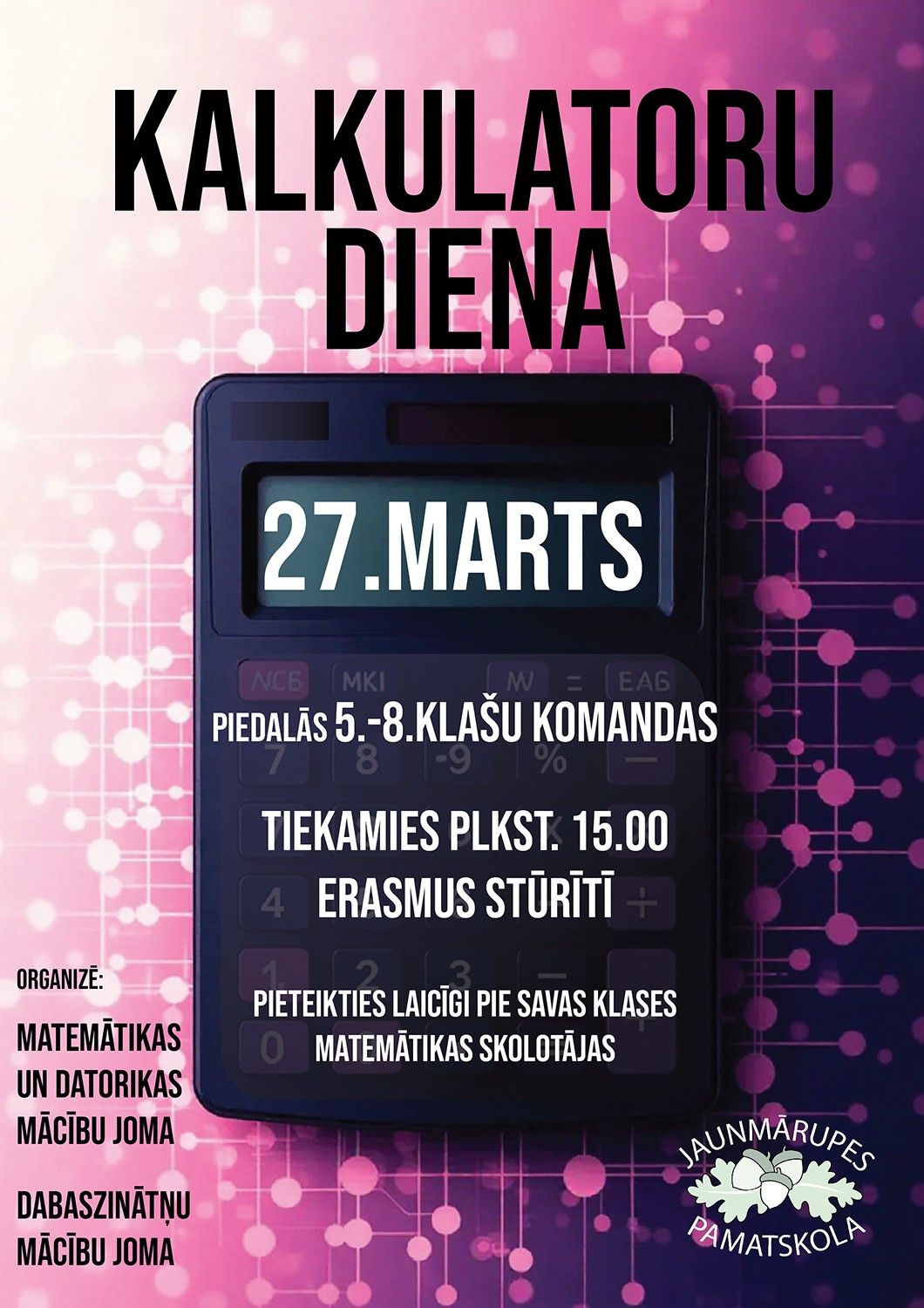 “Kalkulatoru diena” plakāts