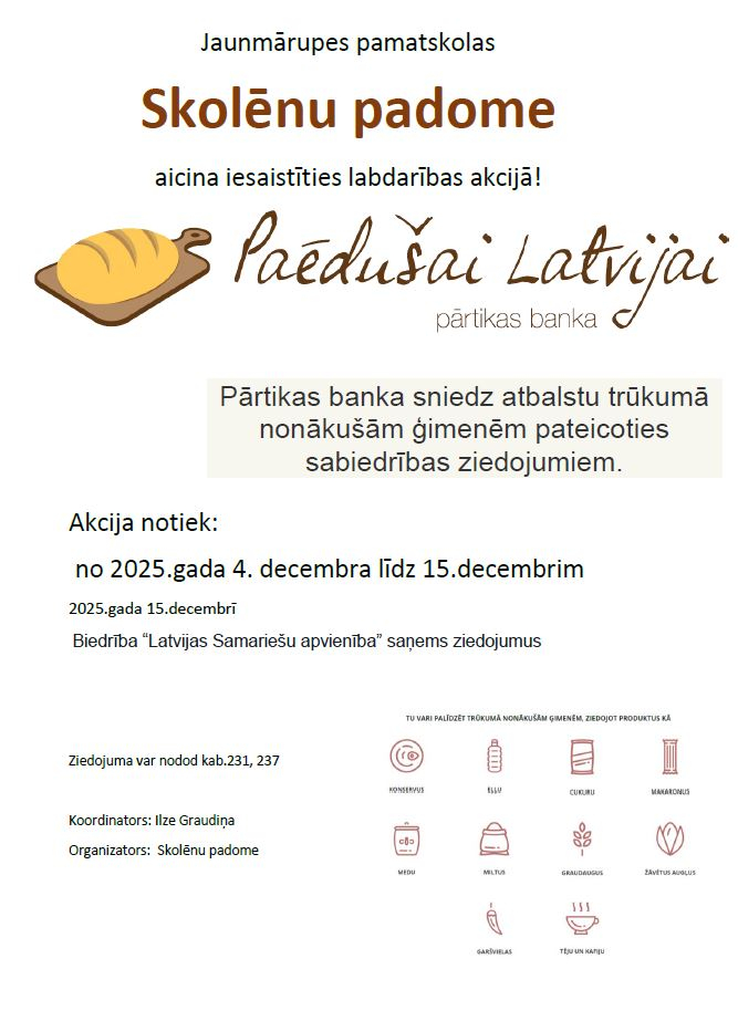 Iesaisties akcijā “Paēdušai Latvijai”