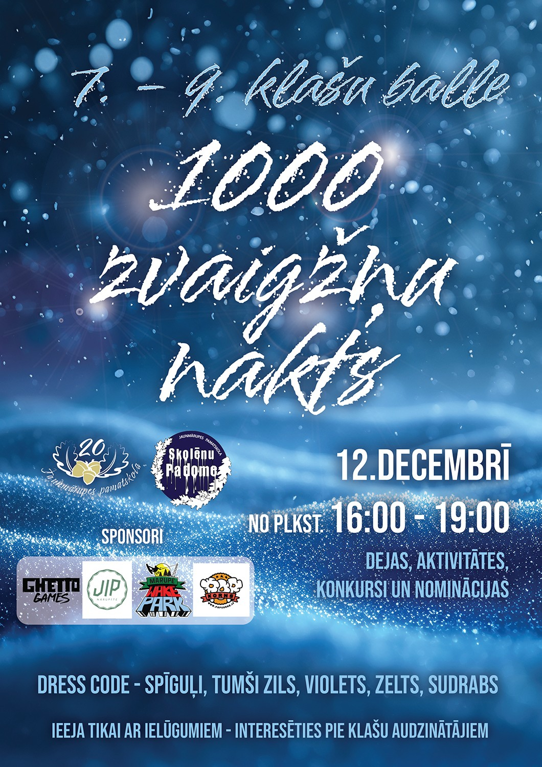 7.-9.klašu balle “1000 zvaigžņu nakts”