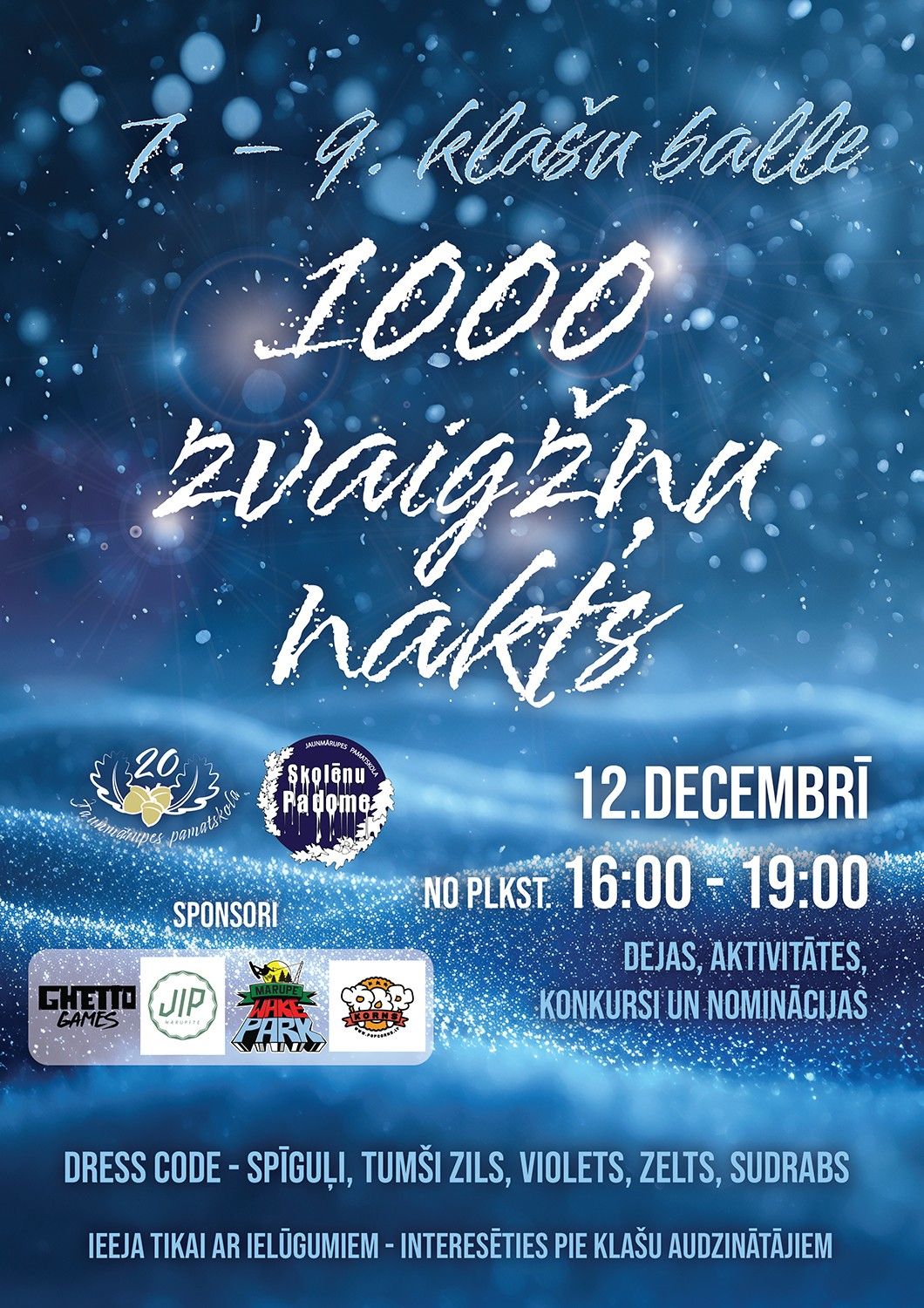 7.-9.klašu balle “1000 zvaigžņu nakts”