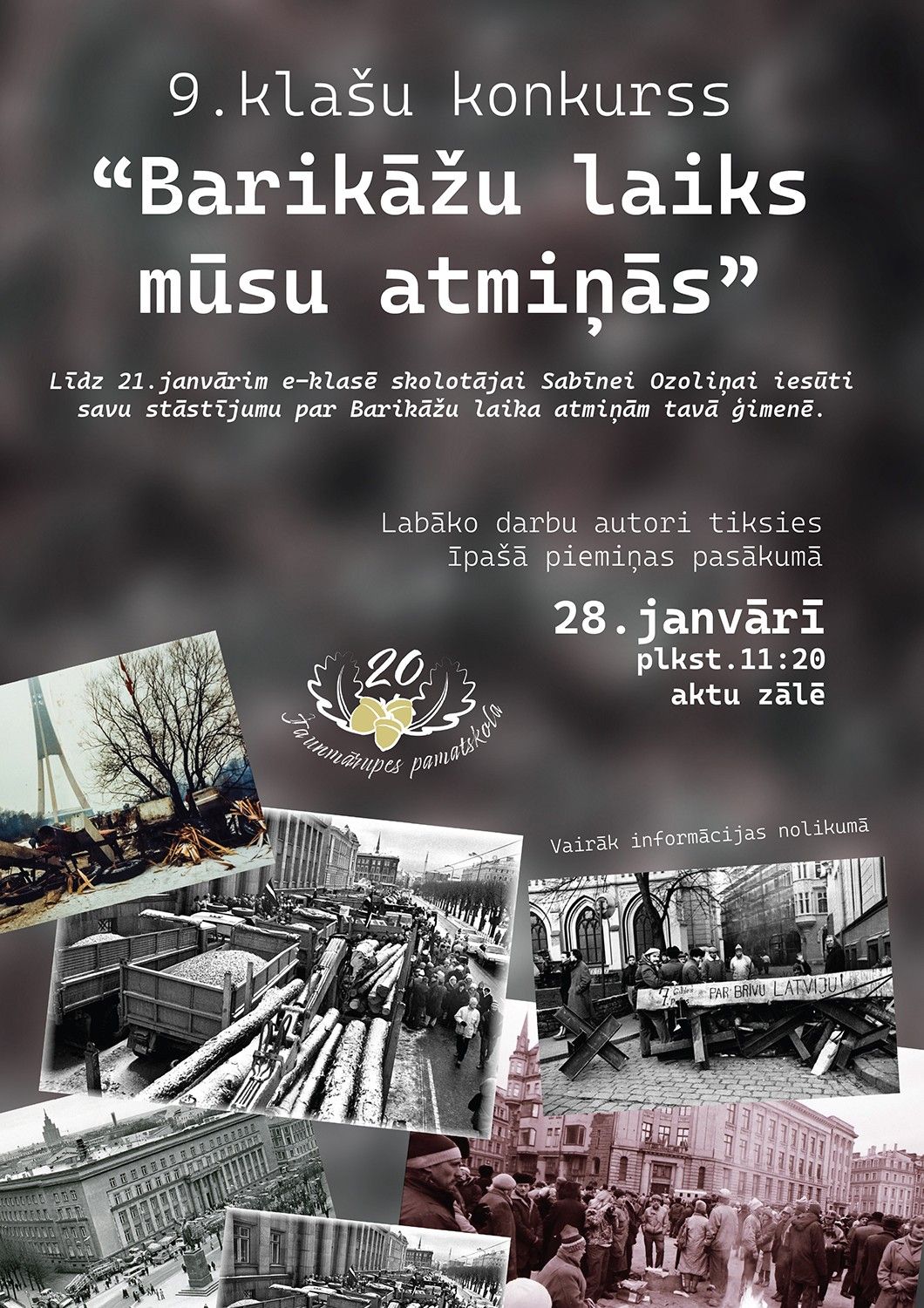 9.klašu konkurss “Brikāžu laiks mūsu atmiņās”