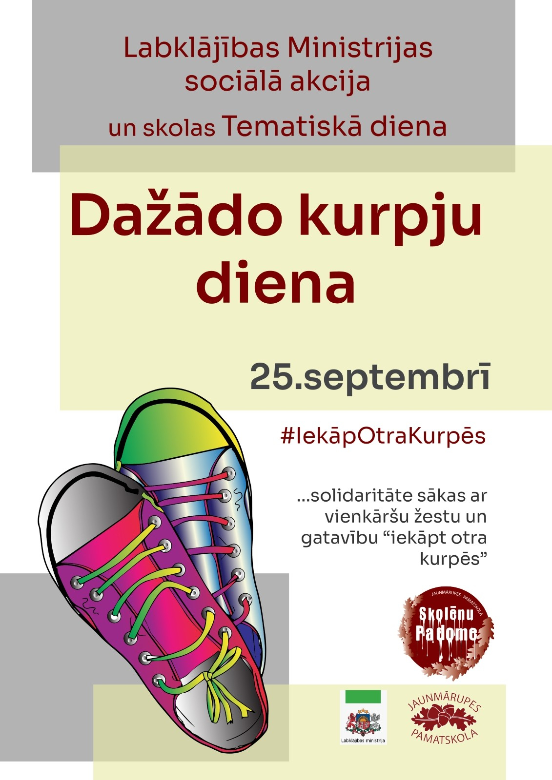 Tematiskā diena “Dažādo kurpju diena – 2026”