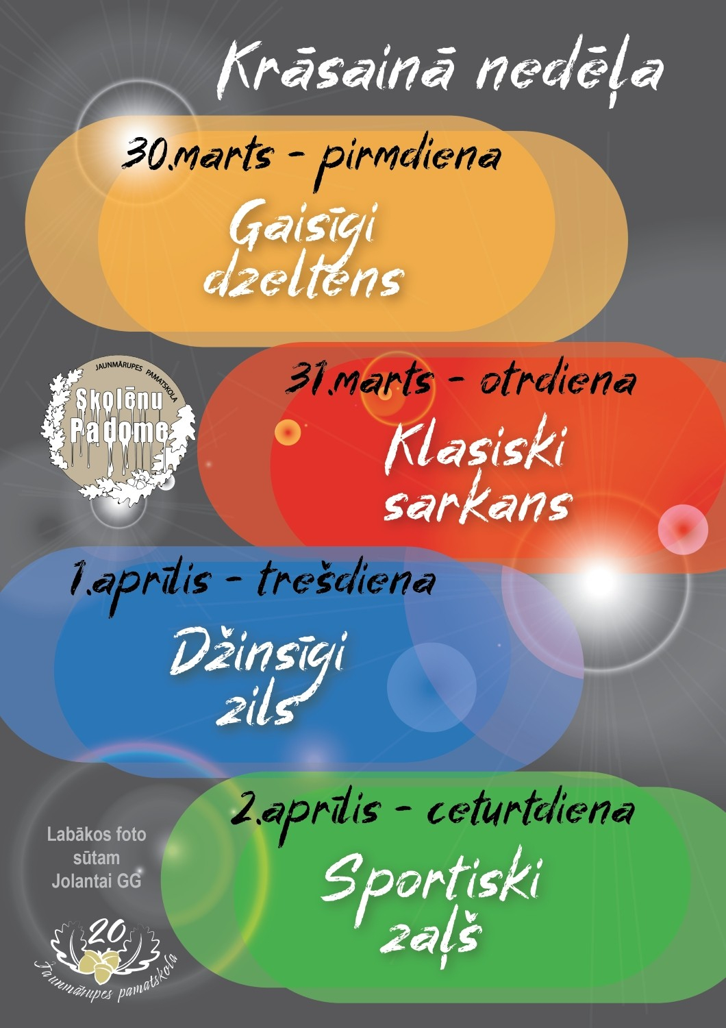 Krāsainā nedēļa 2026