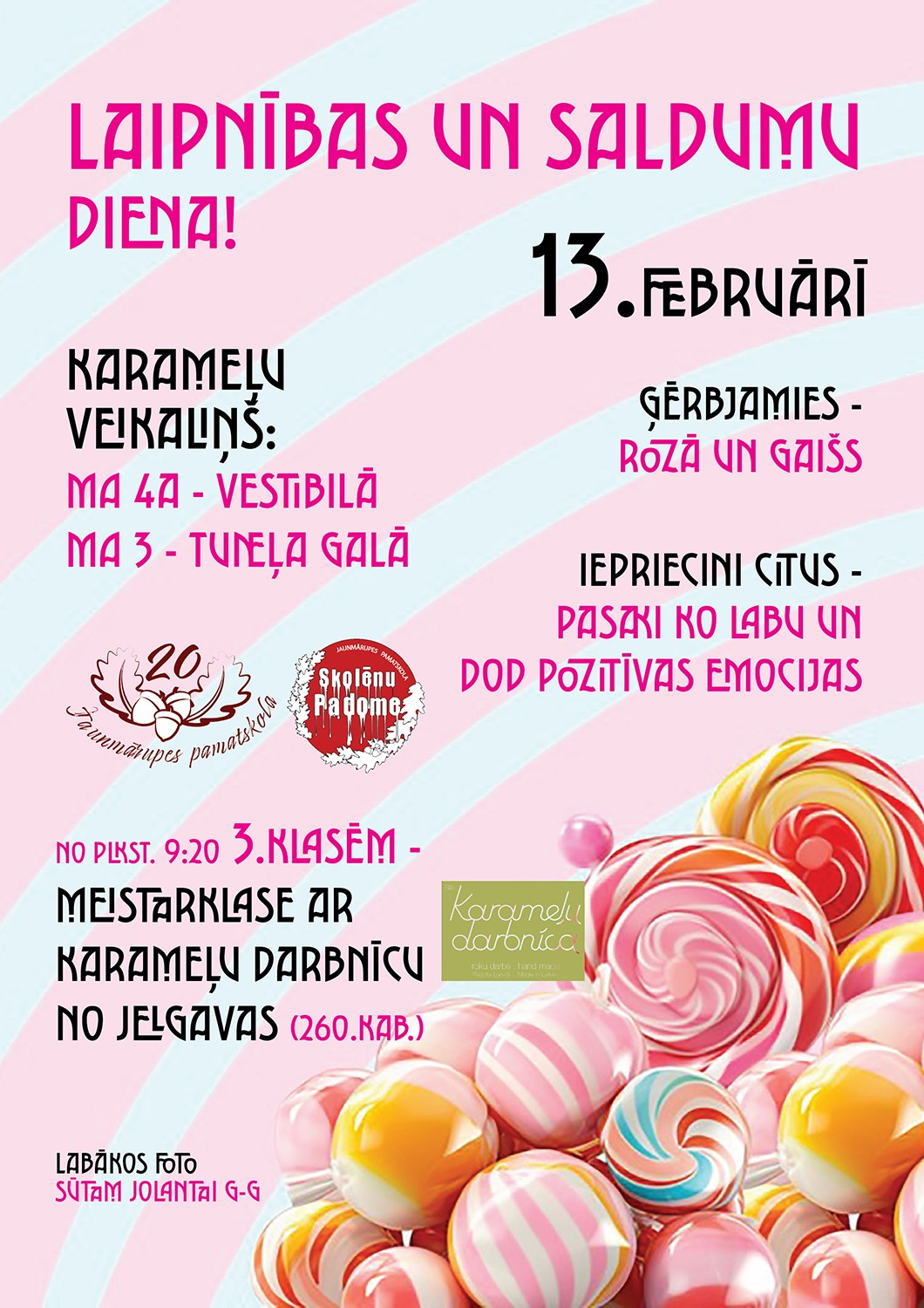 Tematiskā diena “Laipnības un saldumu diena” – kopā ar Karameļu darbnīcu